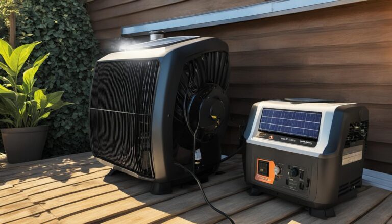 can a solar generator power a space heater