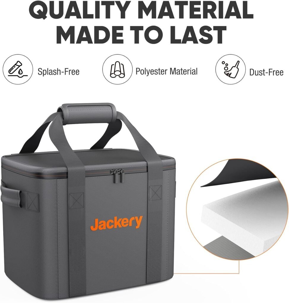 Jackery Carrying Case Bag (S Size) for Explorer 240/300 / 500 Portable Power Station - Black (Power Station Not Included)