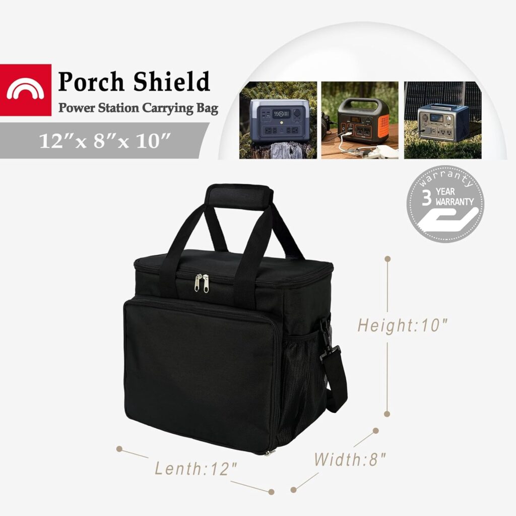 Porch Shield Portable Power Station Carrying Storage Bag for Jackery Solar Generator Explorer 500