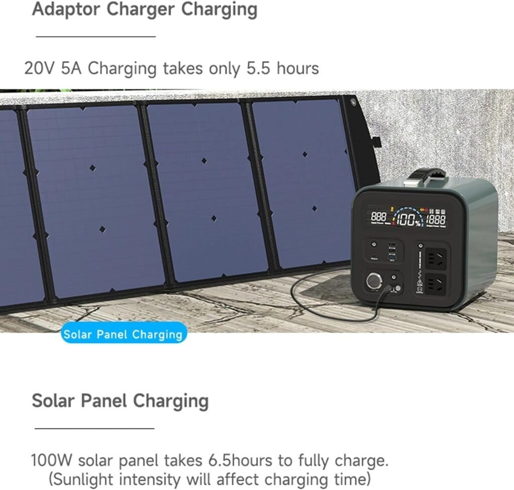 500W Portable Solar Generator