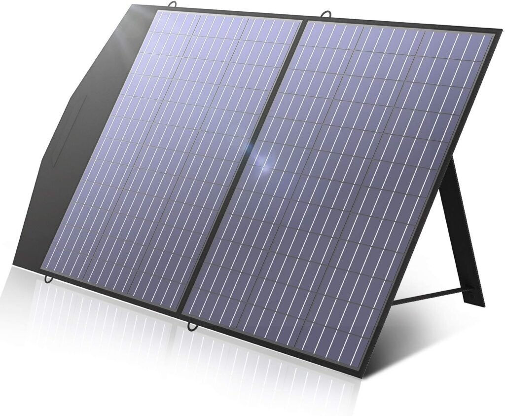 ALLPOWERS SP027 Foldable Solar Panel 100W, IP66 Portable Solar panel kit with 18V Output, 22% Efficiency Module for Outdoor Camping, Portable Power Station, Laptops, Motorhome, RV