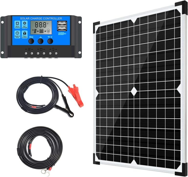 Solar Panel Kit 20W 12V Monocrystalline Review