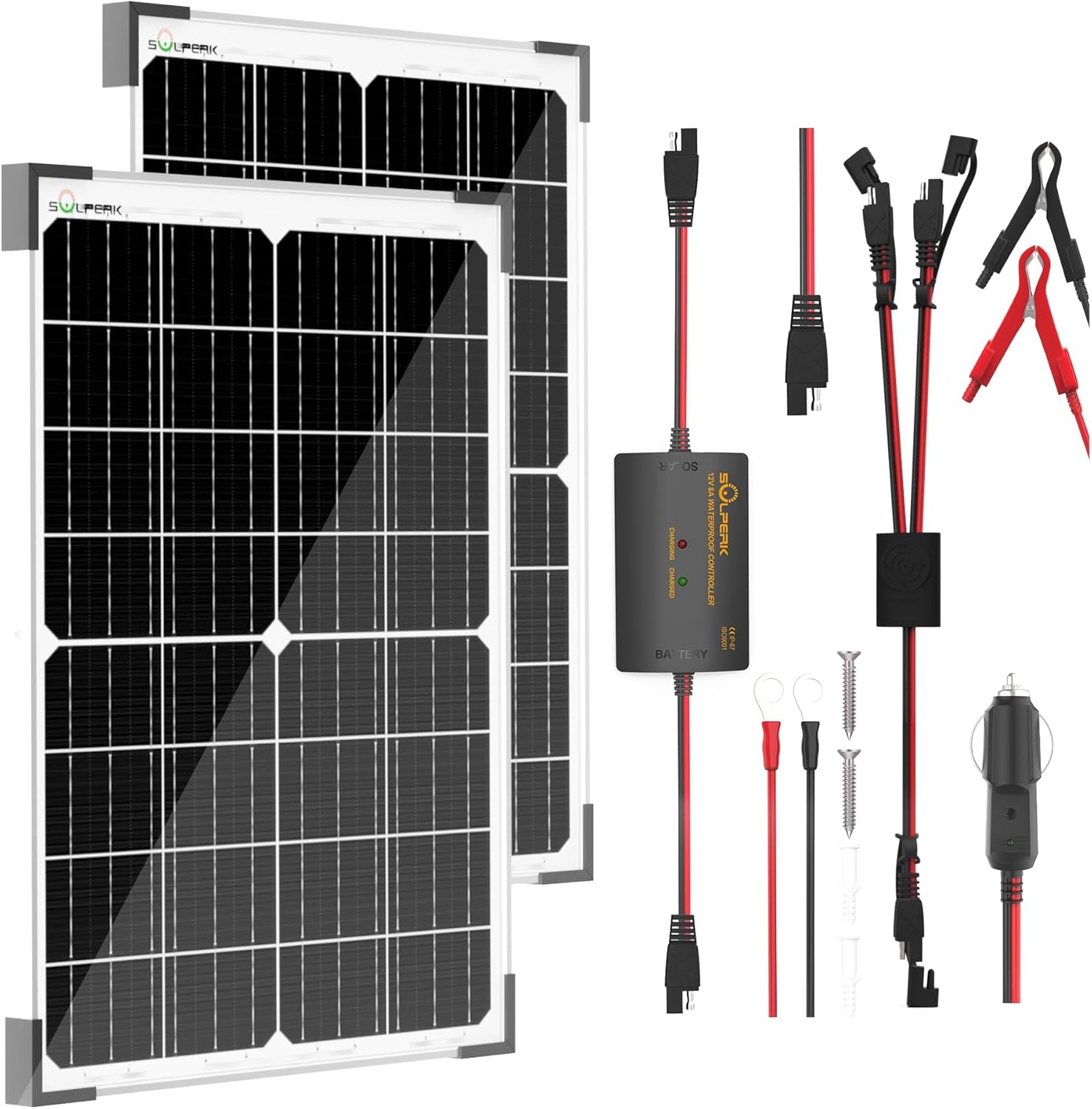 SOLPERK 25W 12V Solar Battery Charger Review