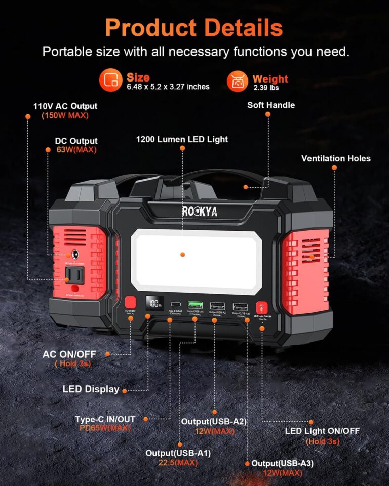 166.5Wh Portable Power Station Review