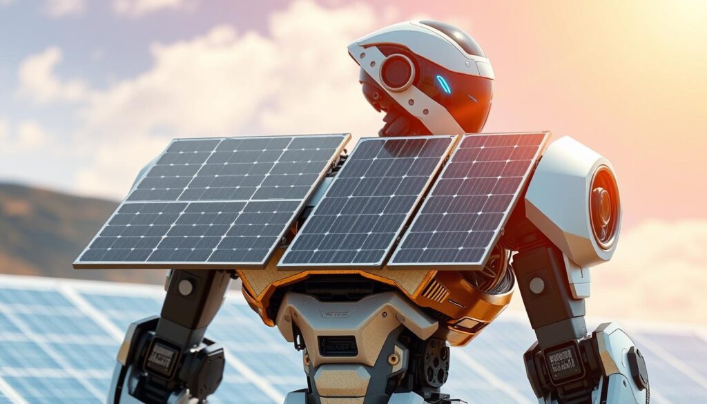 Solar cells for photovoltaic robots