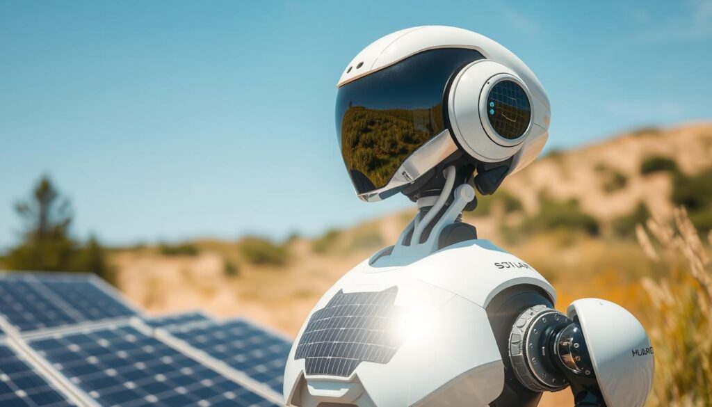 Solar cells in photovoltaic robots