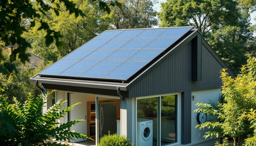 Solar panel capabilities for energy efficient homes