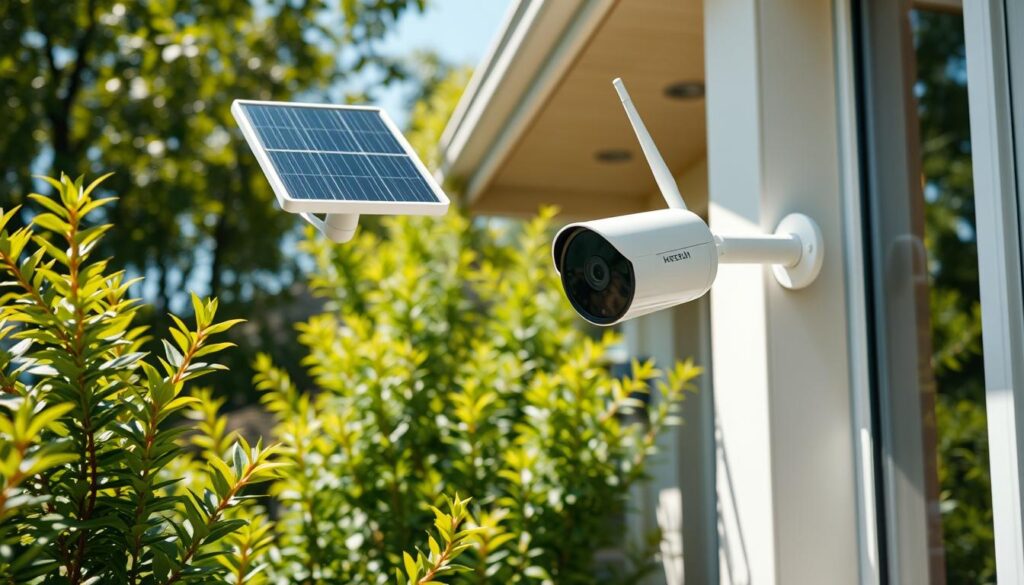 Solar powered security camera advantages