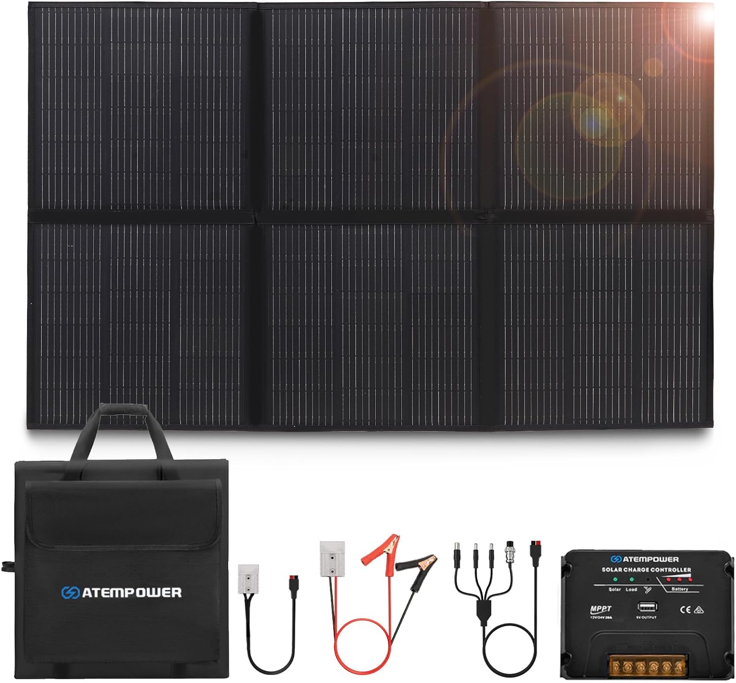 ATEM POWER 300W Portable Solar Panel Kit Review