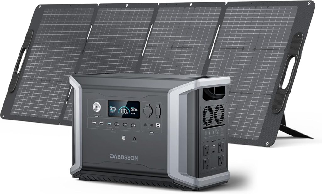 Dabbsson DBS2300 Plus Portable Power Station with DBS3000B Extra Battery, Expand Capacity of Battery Generator from 2330Wh to 5330Wh, Solar Generator for Outdoor Camping, Home Backup, Emergency, RV