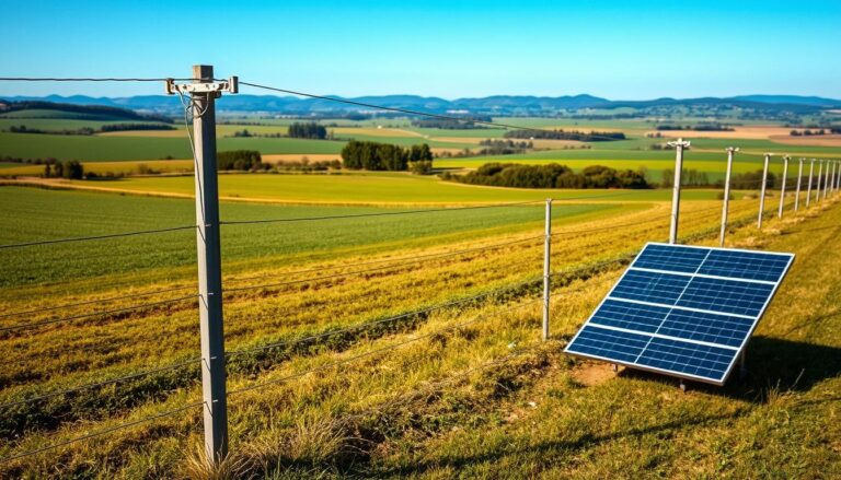 how does a solar powered electric fence work