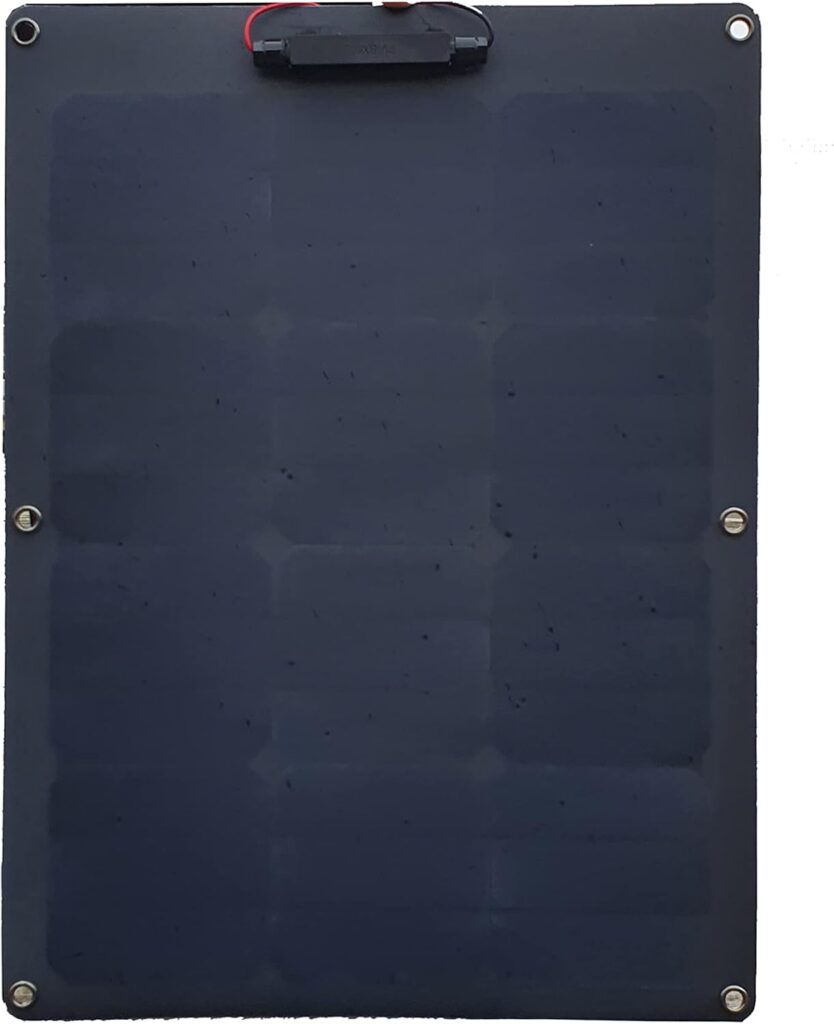 Nature Power 56735 35 Watt 12 Volt Semi Flex Solar Panel, Black