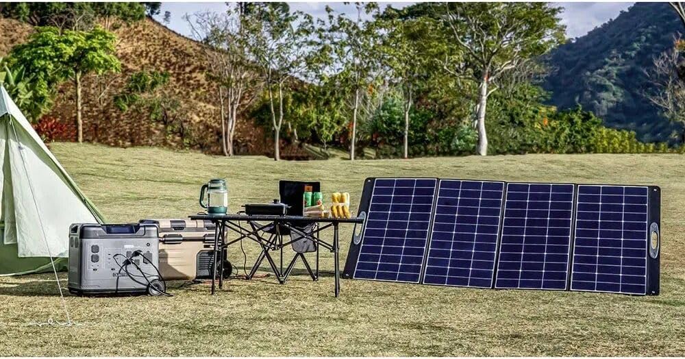 P5000 Power Station 5120Wh 2200W Solar Generator LiFePO4 Battery, 21.65*11.61*18.8 inch, Gray