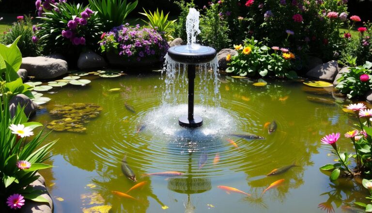 what is the best solar powered pond fountain