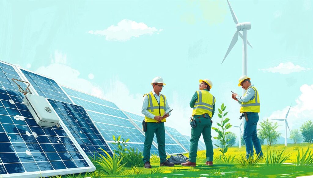 Image of Clean Energy Maintenance team performing maintenance