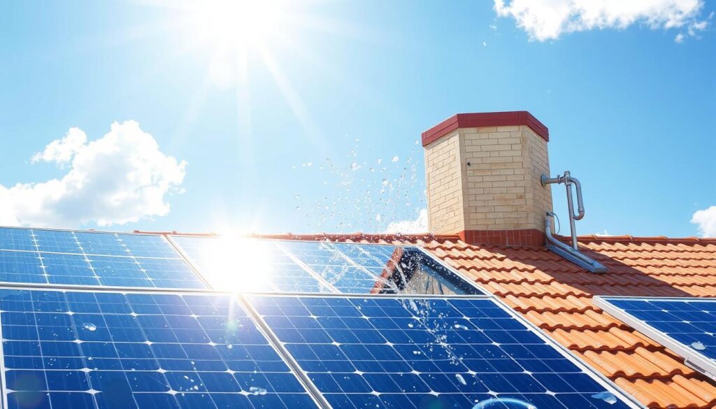 Image of Clean Solar Solutions using deionized water to clean solar panels