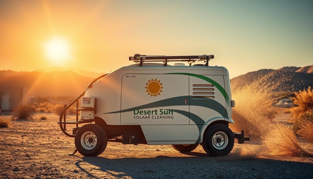 Image of Desert Sun Solar Cleaning's eco-friendly equipment
