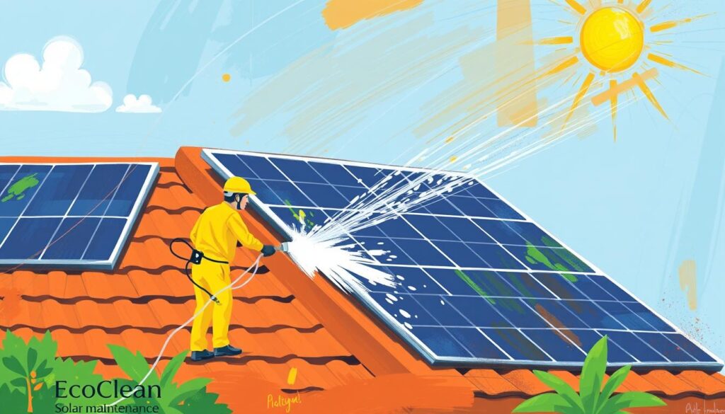 Image of EcoClean Solar Maintenance using eco-friendly cleaning solutions