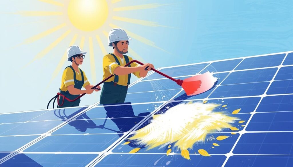 Image of EcoShine Solar Maintenance cleaning solar panels