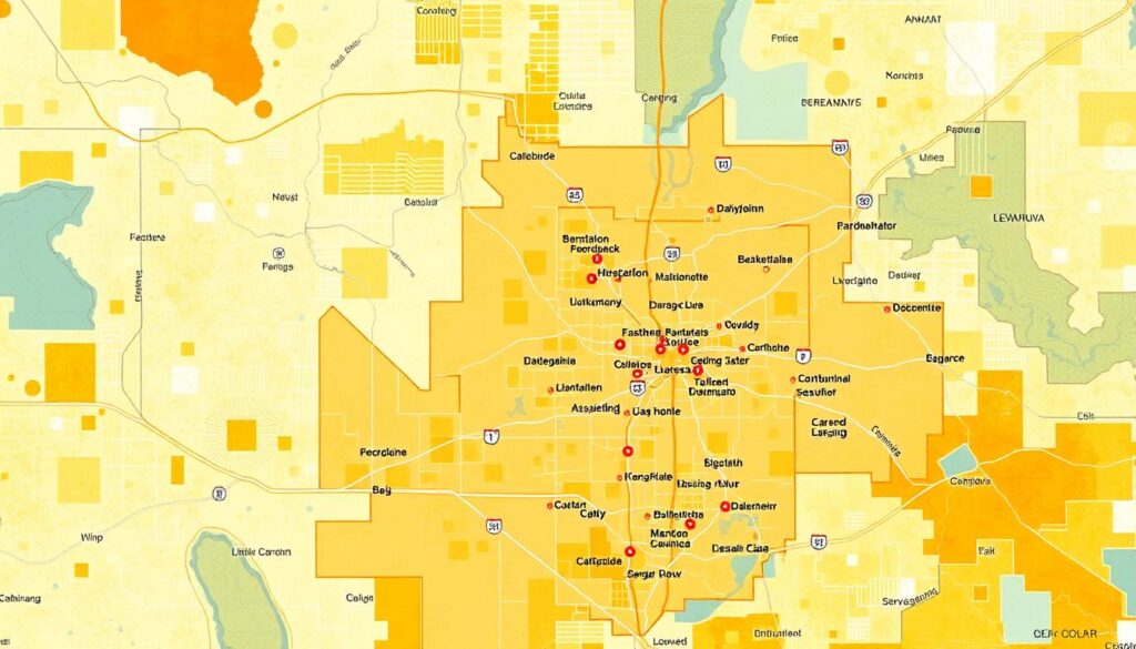 Image of KC Solar Maintenance's service area map