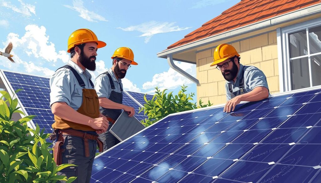 Image of Local Solar Panel Specialists at work