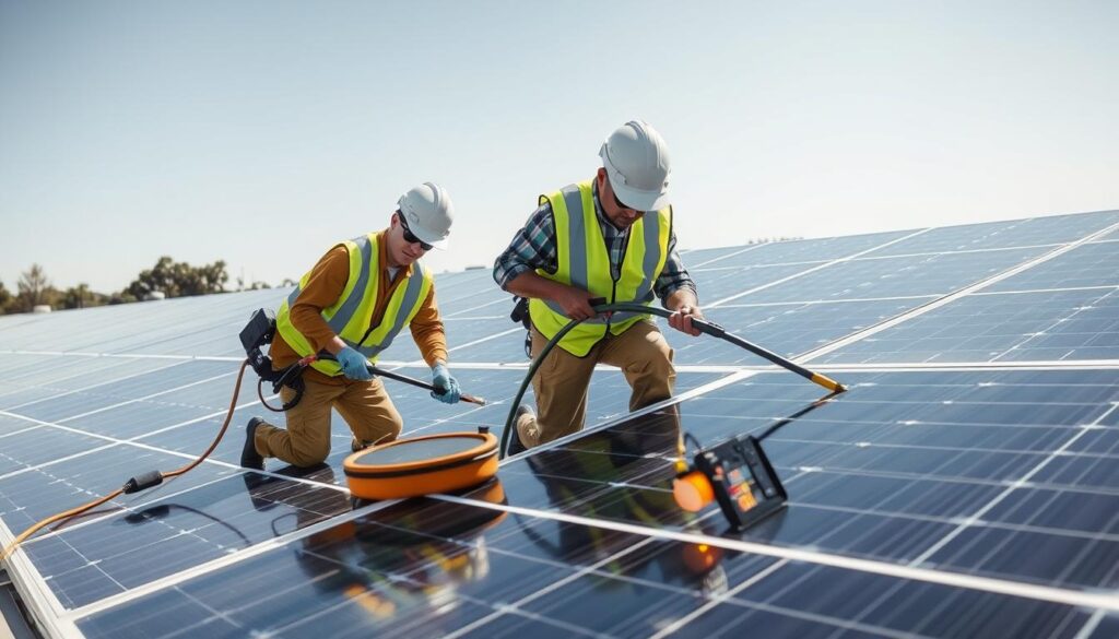 Image of Solar Cleaning Plano technicians at work