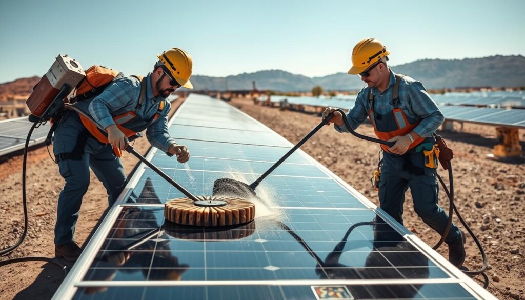 Image of Solar Panel Cleaners of Arizona technicians at work