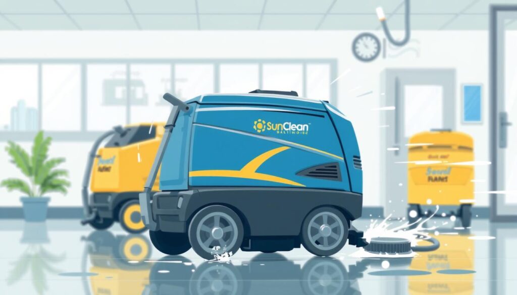 Image of SunClean Baltimore's cleaning equipment