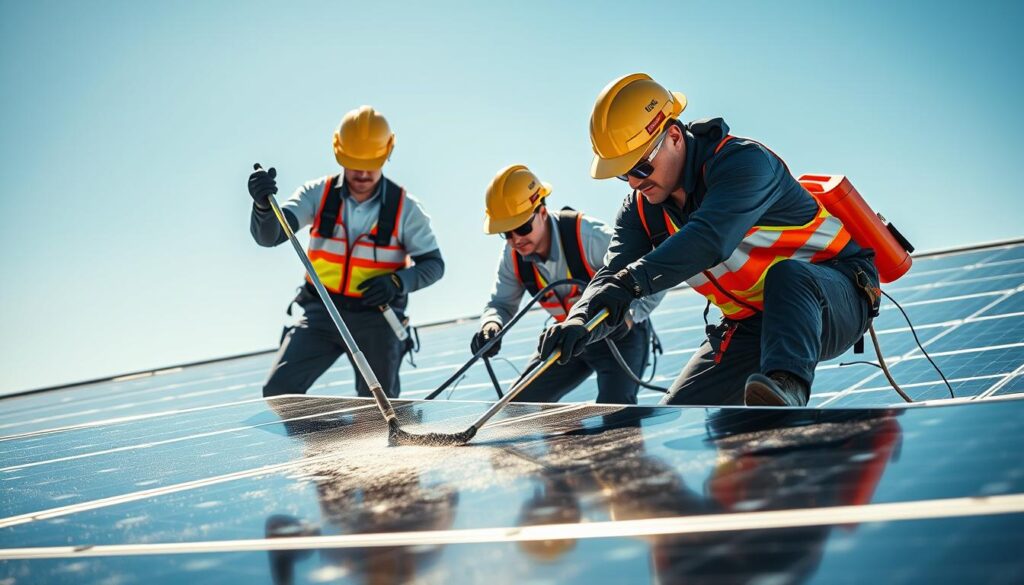 Image of SunPro Solar Cleaning technicians working