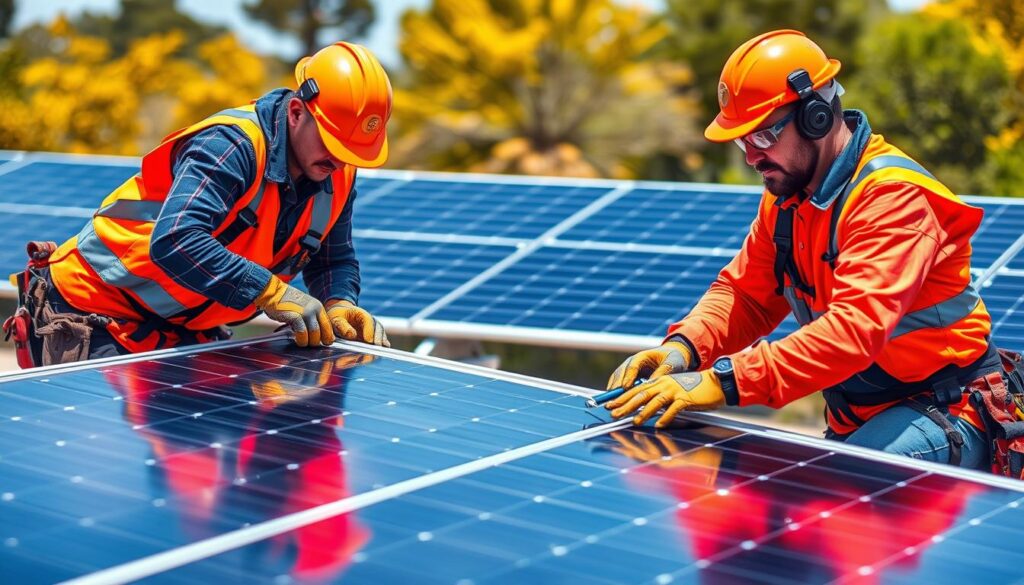 Image of SunPro Solar Maintenance technicians at work