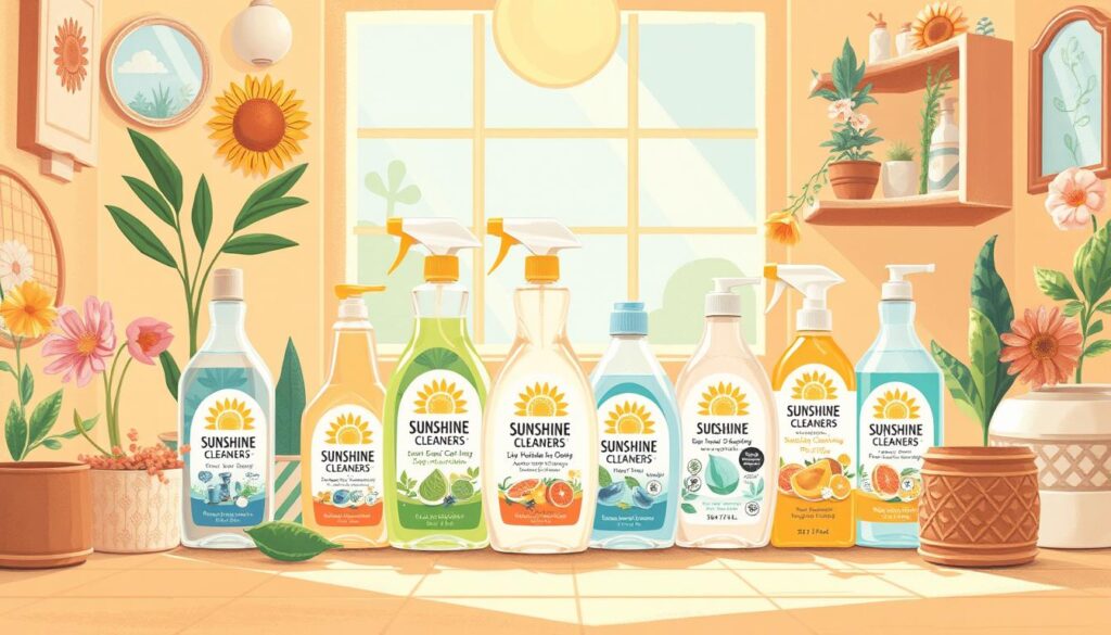 Image of Sunshine Cleaners' eco-friendly cleaning products