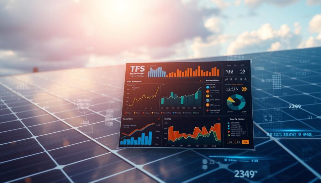 Image of TFS Solar Panel Cleaning's data monitoring system