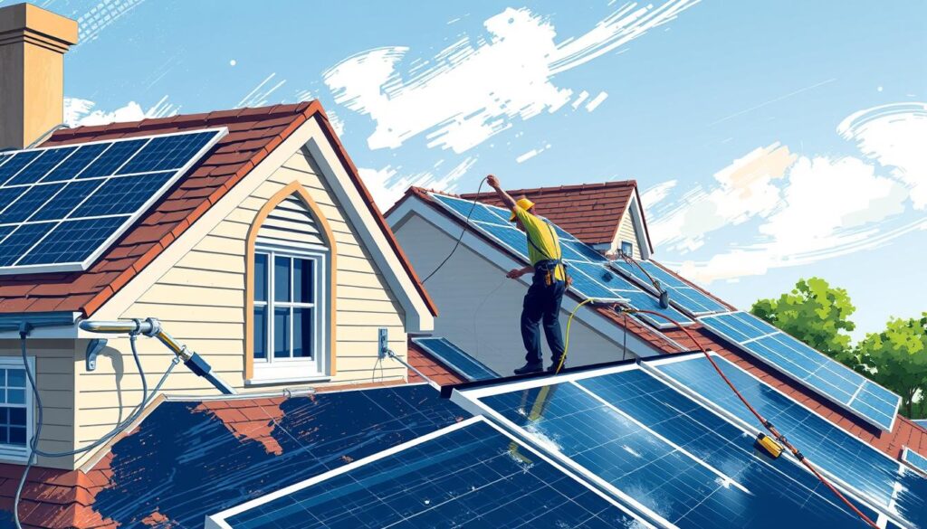 Image of a solar panel cleaning service provider in Roswell, GA