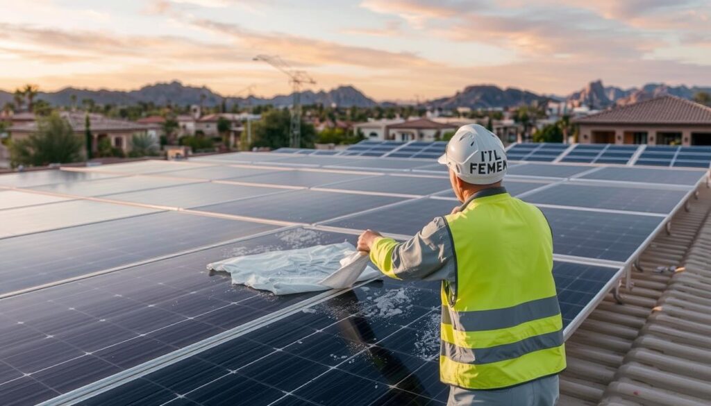 SunPower Solar Solutions solar panel cleaning in Peoria, AZ