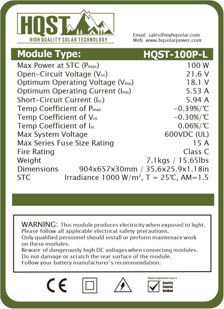 HQST 100 Watt Solar Panel Review