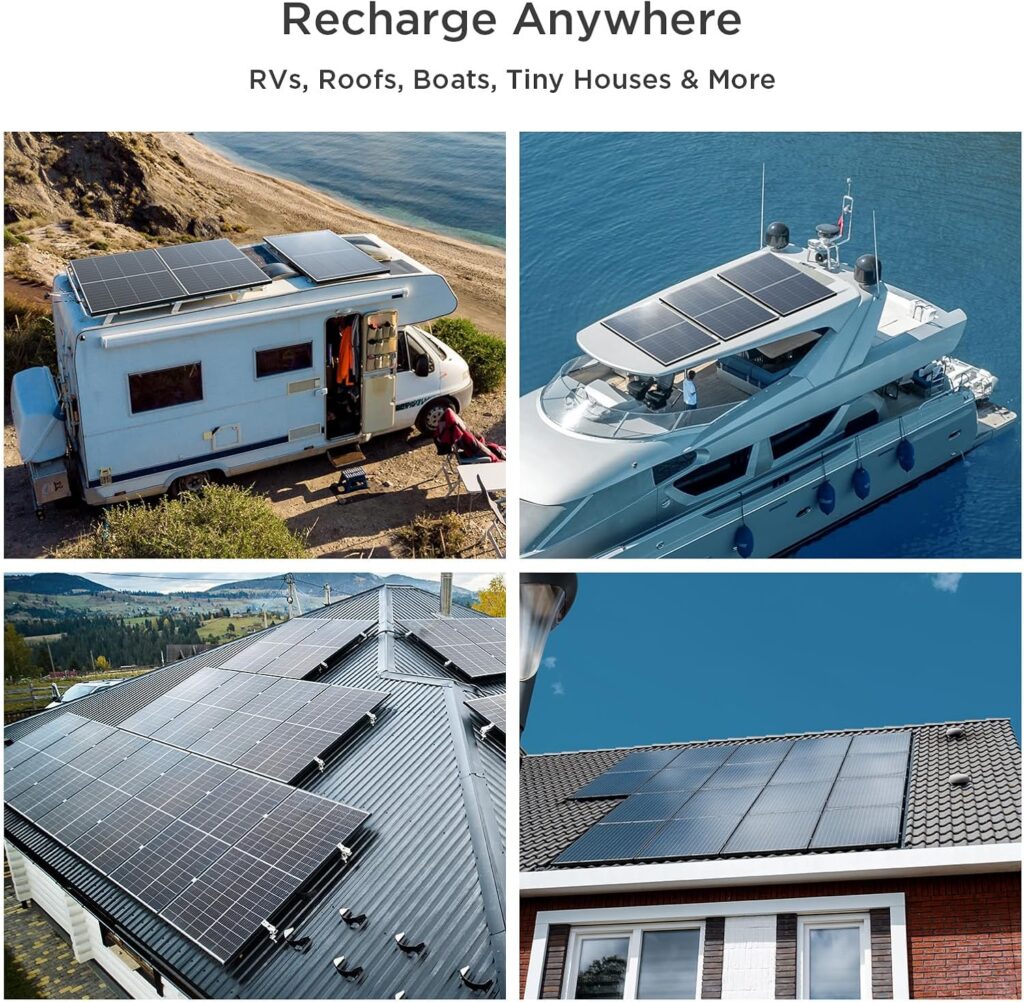 N-Type 16BB 400W Bifacial Solar Panel, 2Pcs 200 Watt Solar Panel 12/24V, 25% High Efficiency Monocrystalline PV Module for RV Camper Marine Home Rooftop Off-Grid Systems (2 Pack 200W)
