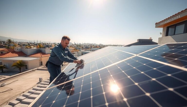 solar panel cleaning california