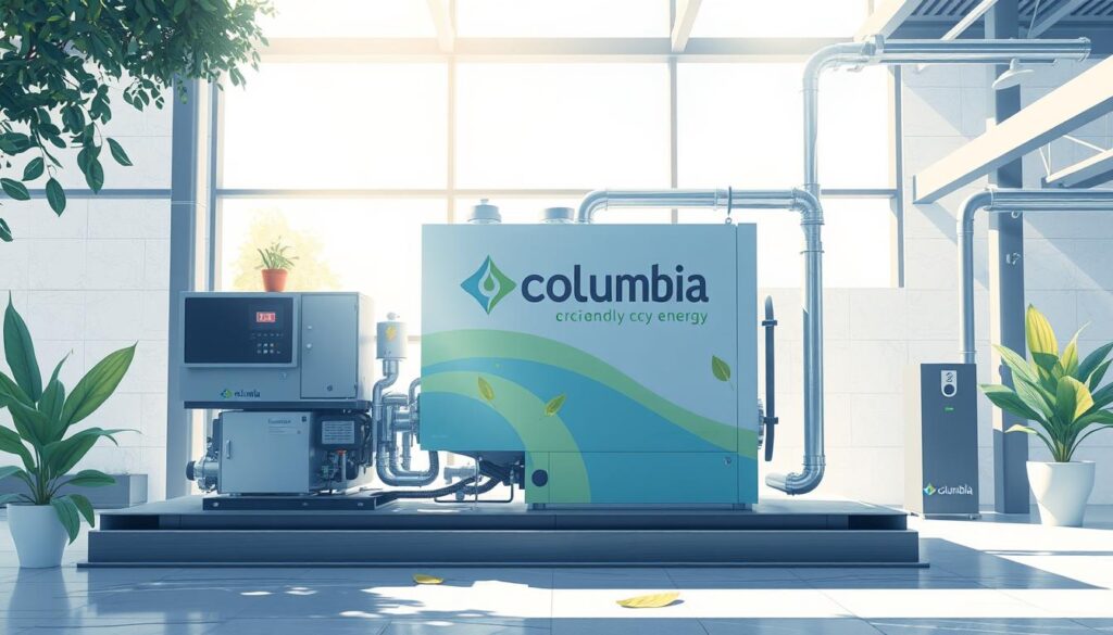 An image of Columbia Clean Energy's eco-friendly cleaning equipment
