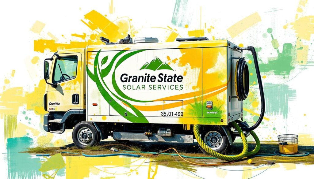 Image of Granite State Solar Services' eco-friendly cleaning equipment