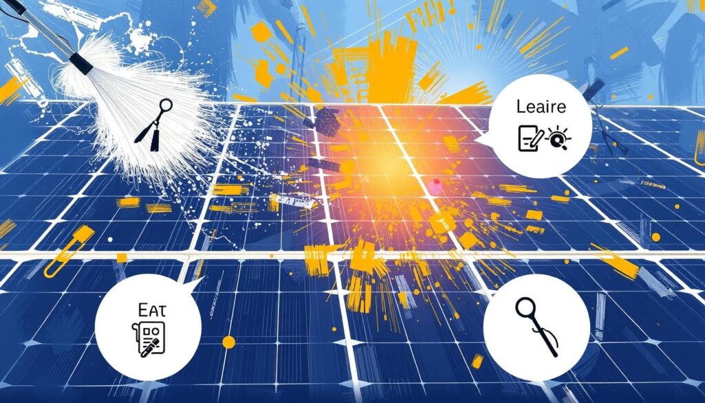 Image of New Hampshire Solar Care's cleaning process
